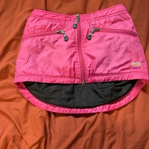 hot pink Skhoop down mini skirt